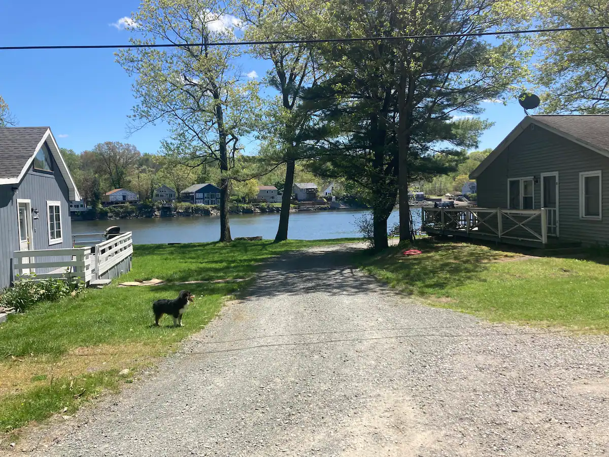 Cabins at Towpath Landing with river view